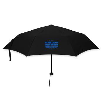 wieso ist das so? - Regenschirm (klein) - Schwarz - Vorne