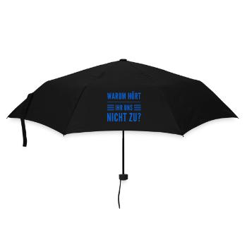 Écouter - Parapluie standard - noir - Devant