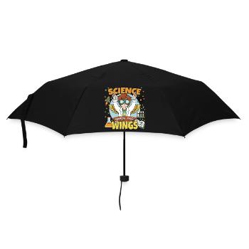 Science gives me wings - Umbrella (small) - black - Front