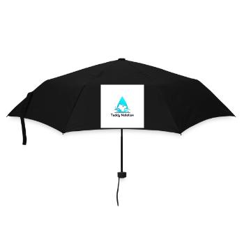 Teddybär und Wellenschwimmen - Regenschirm (klein) - Schwarz - Vorne
