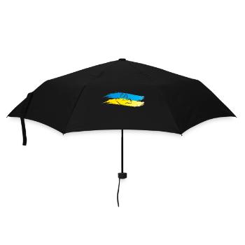 peace ukraine - Regenschirm (klein) - Schwarz - Vorne