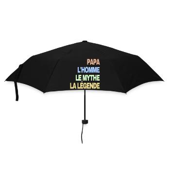 Papa homme mythe légende cadeau fête des pères - Parapluie standard - noir - Devant