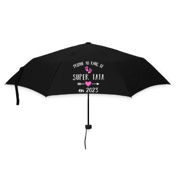 Super tata en 2023 annonce naissance cadeau tante - Parapluie standard - noir - Devant