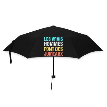 Les vrais hommes font des jumeaux cadeau pour papa - Parapluie standard - noir - Devant