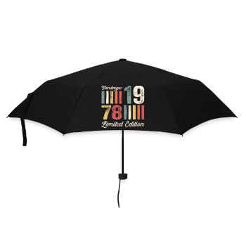Millésime 1978 44ème Anniversaire Femmes/Hommes 44 ans - Parapluie standard - noir - Devant