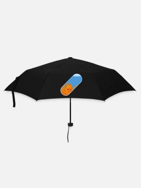 Krakenpille - Regenschirm (klein) - Schwarz