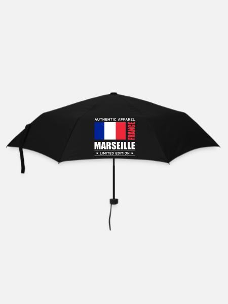 Marseille - Regenschirm (klein) - Schwarz
