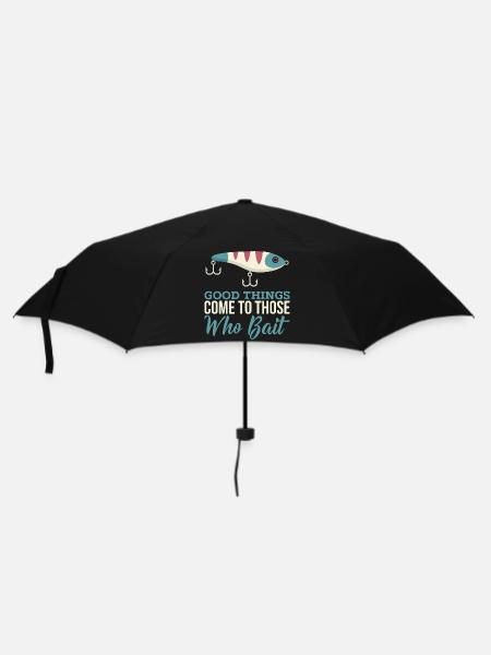 Raubfischangeln Spruch - Sportfischer - Wobbler - Regenschirm (klein) - Schwarz