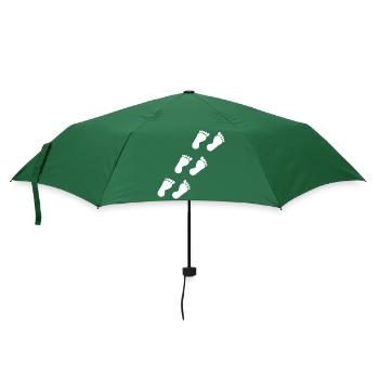 Fuß Füße Fußpflege Podologie Geschenk Geschenkidee - Regenschirm (klein) - Flaschengrün - Vorne