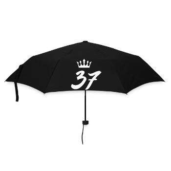 37 Couronne numérique - Parapluie standard - noir - Devant