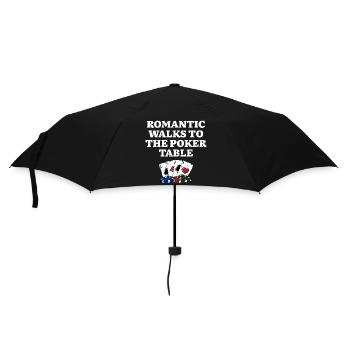 Promenades romantiques à la table de poker Drôles de couples - Parapluie standard - noir - Devant