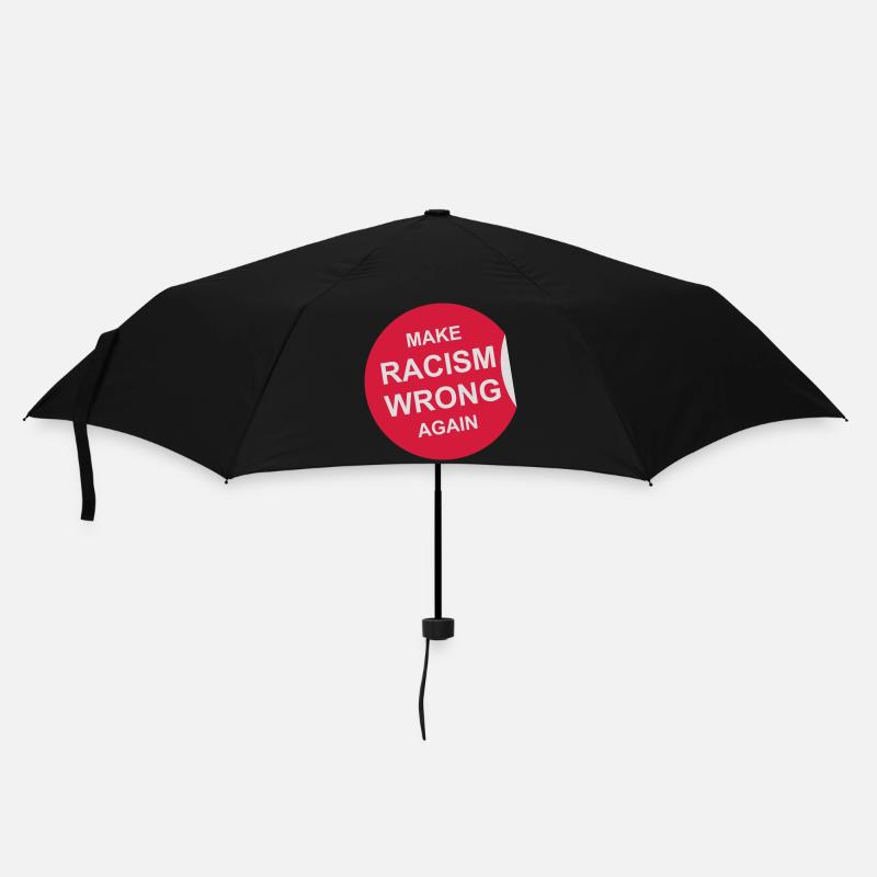 make racism wrong again - Regenschirm (klein) - Schwarz