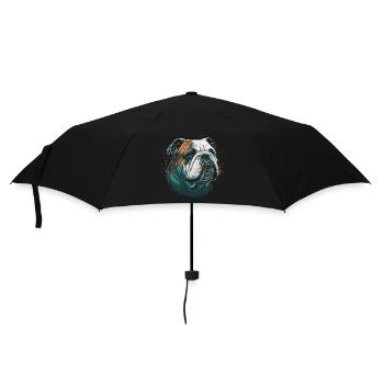 Bulldog Expression - Umbrella (small) - black - Front