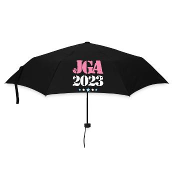 Jga 2023 Junggesellenabschied - Regenschirm (klein) - Schwarz - Vorne