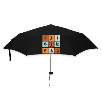 Basketball Basketball Player - Umbrella (small) - black - Front