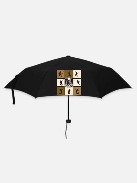 Badminton - Regenschirm (klein) - Schwarz