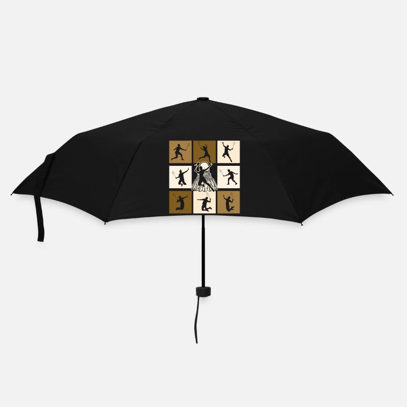 Badminton - Regenschirm (klein) - Schwarz