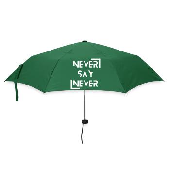never say never - Regenschirm (klein) - Flaschengrün - Vorne