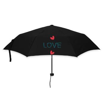 CHRISTMAS. YEAR. ANNIVERSARY. RETIREMENT. FEAST. HEART. - Umbrella (small) - black - Front