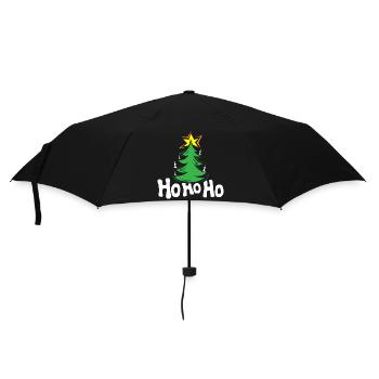 Hohoho sapin sapin symbole étoiles - Parapluie standard - noir - Devant