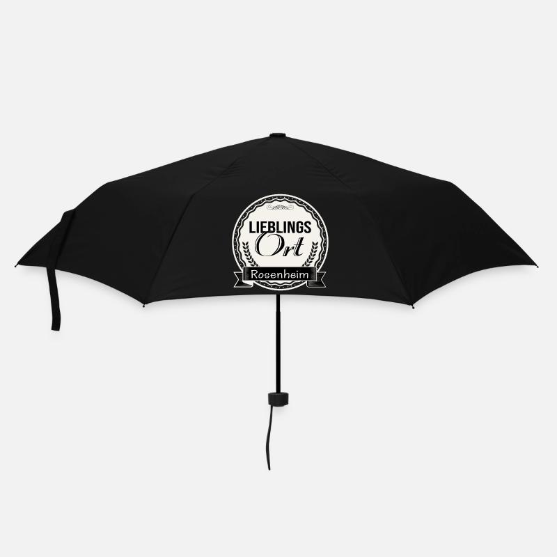 Lieblingsort Rosenheim - Regenschirm (klein) - Schwarz