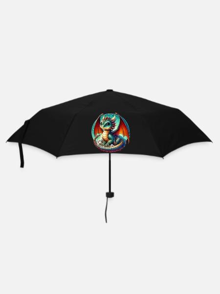 Dragon - Umbrella (small) - black