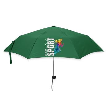 Eins mit dem Sport - Laufen - Regenschirm (klein) - Flaschengrün - Vorne