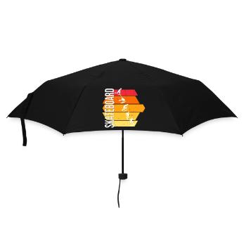Skateboard - Regenschirm (klein) - Schwarz - Vorne