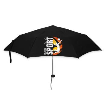 Ein mit dem Sport - Volleyball - Regenschirm (klein) - Schwarz - Vorne