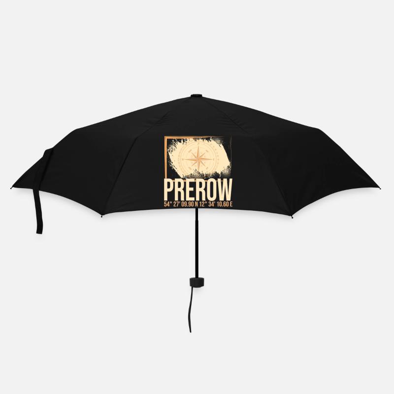Prerow Koordinaten - Regenschirm (klein) - Schwarz