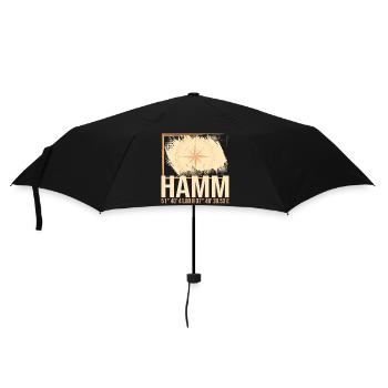 Hamm Koordinaten - Regenschirm (klein) - Schwarz - Vorne
