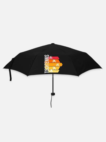 Tischtennis - Regenschirm (klein) - Schwarz