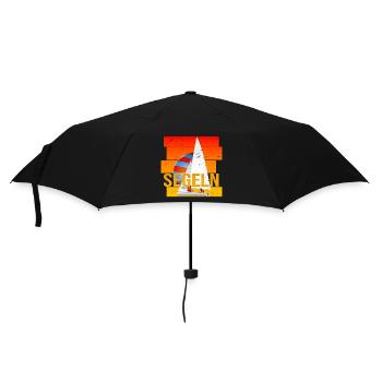 Segeln - Segelsport - Regenschirm (klein) - Schwarz - Vorne