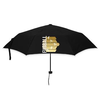 Fußball - Regenschirm (klein) - Schwarz - Vorne