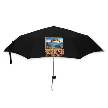 Fallschirmsprung Leidenschaft - Regenschirm (klein) - Schwarz - Vorne