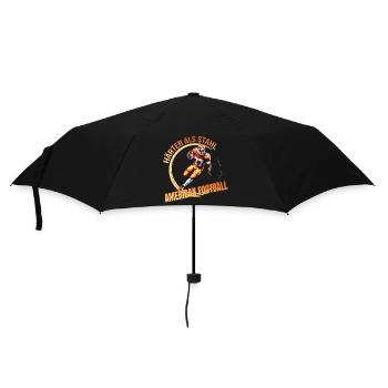 Wild und Frei - American Football - Regenschirm (klein) - Schwarz - Vorne