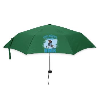 Coole Mädchen fahren BMX - Regenschirm (klein) - Flaschengrün - Vorne