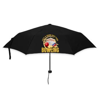 It s a good day for Bowling - Regenschirm (klein) - Schwarz - Vorne