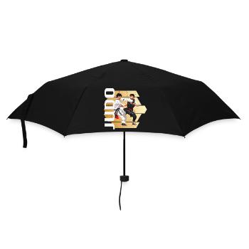 Judo - Regenschirm (klein) - Schwarz - Vorne