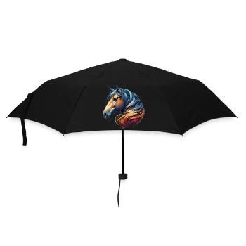 Cheval - Parapluie standard - noir - Devant