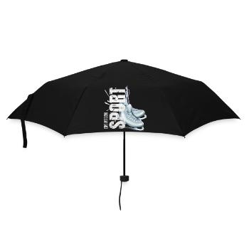 Eins mit dem Sport - Eiskunstlaufen - Regenschirm (klein) - Schwarz - Vorne