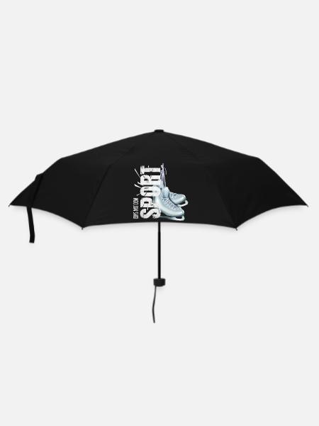 Eins mit dem Sport - Eiskunstlaufen - Regenschirm (klein) - Schwarz