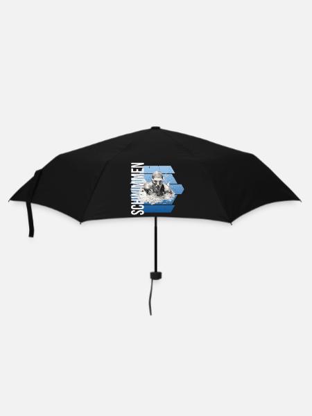 Schwimmen - Regenschirm (klein) - Schwarz