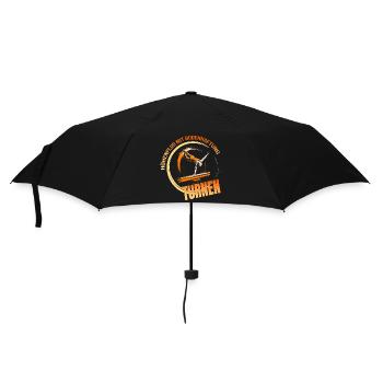 Höhenflug mit Bodenhaftung - Turnen - Regenschirm (klein) - Schwarz - Vorne