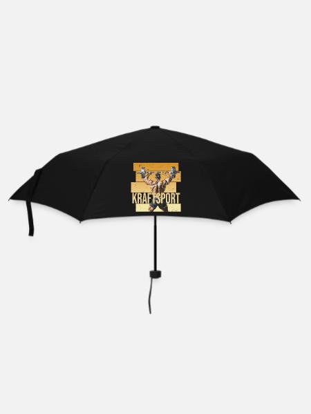 Kraftsport - Regenschirm (klein) - Schwarz