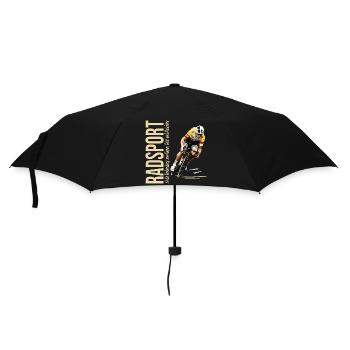 Radsport ist die Verbindung von Körper, Geist... - Regenschirm (klein) - Schwarz - Vorne
