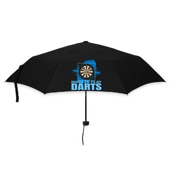 Born to play Darts - Regenschirm (klein) - Schwarz - Vorne