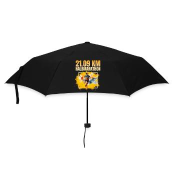 21 09 KM - Halbmarathon - Regenschirm (klein) - Schwarz - Vorne