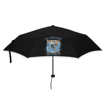 Ein Leben ohne Basketball ist möglich... - Regenschirm (klein) - Schwarz - Vorne
