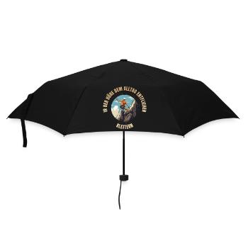 In der Höhe dem Alltag entfliehen - Regenschirm (klein) - Schwarz - Vorne